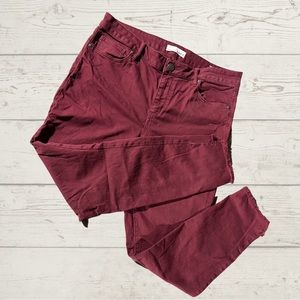 Loft Curvy Skinny Dyed Jeans